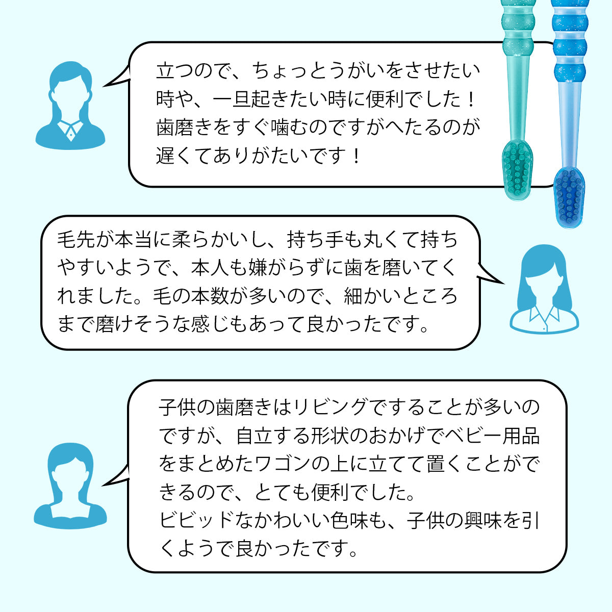 クラプロックスベビー 歯ブラシグリーン